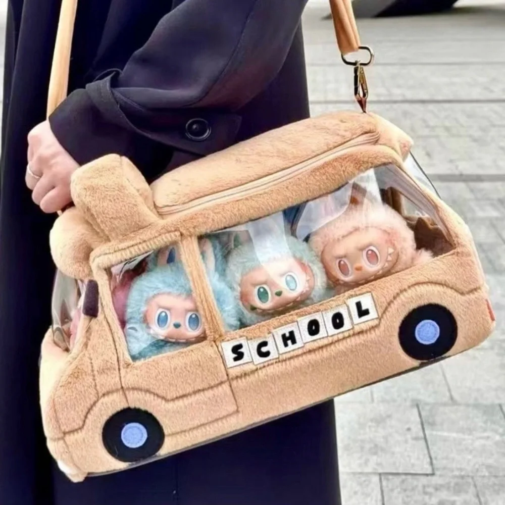 NEW - Bus-Shaped Crossbody Bag for Labubus - Picture 1 of 11